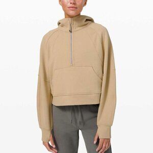 Lululemon cropped scuba 1/2 zip hoodie
